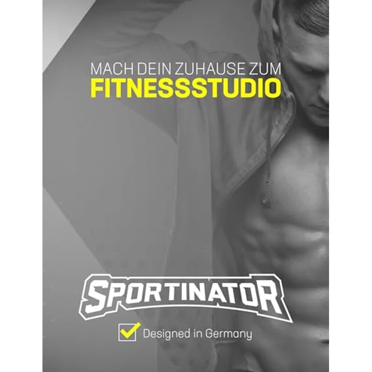 SPORTINATOR STR-2 Sit Up verstellbare Trainings Hantelbank, grau, belastbar bis 200 kg, höhenverstellbar, inkl. 2 Widerstandsbänder – Bild 6