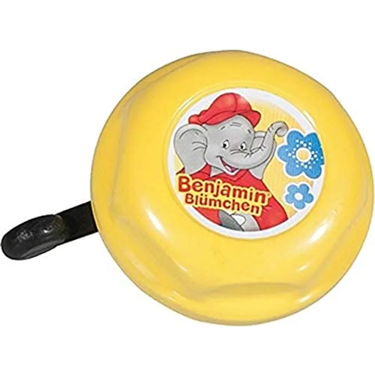 Bike Fashion Benjamin Blümchen Kinderglocke, Stahl, gelb, Einheitsgröße, leicht zu reinigen