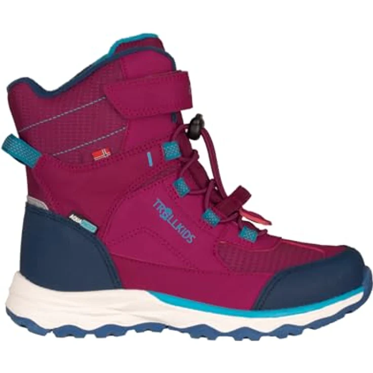 Trollkids Hafjell Winter-Stiefel, wasserdicht mit Fleecefutter, Helle Beere/Dunkeltürkis, Größe 30 – Bild 8