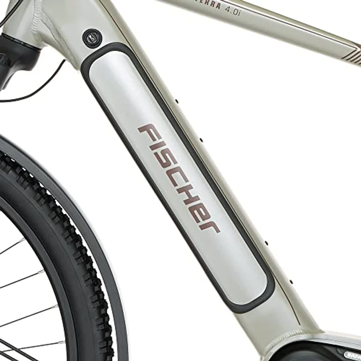 Fischer E-Bike ATB TERRA 4.0i, Elektrofahrrad für Damen und Herren, RH 55 cm, Mittelmotor 80 Nm, 36 V Akku, grau – Bild 3