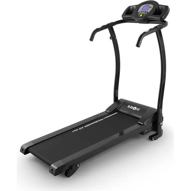 Klarfit Pacemaker X3 Laufband - 1,5 PS Treadmill mit LCD-Display, 12 Programmen, Geschwindigkeitsbereich 0,8 - 12 km/h, Pulsmesser, anthrazit
