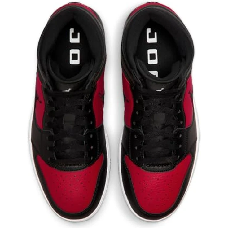 Nike Jordan Access Court Mid Stiefel, schwarzes Obermaterial aus Leder und Kunstleder, Größe 47.5 – Bild 7