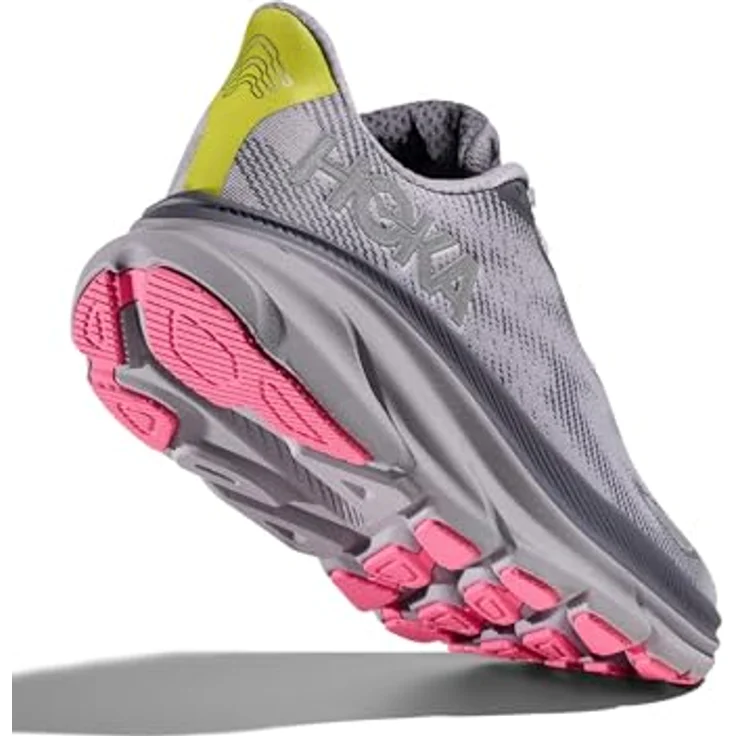 Hoka W Clifton 9 Gtx, wetterfester Laufschuh mit GORE-TEX, grau und foggy grey, Größe: 6.5 – Bild 4