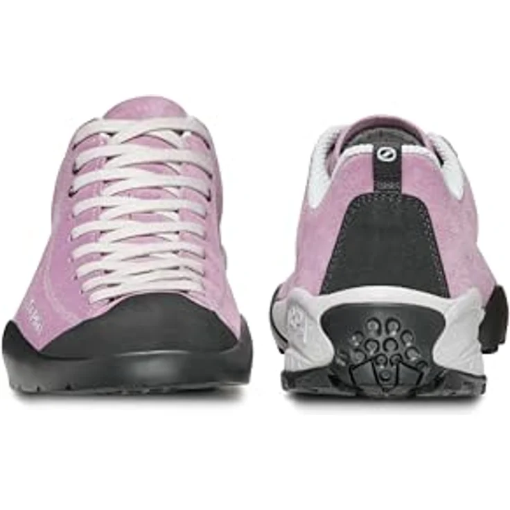 Scarpa Mojito orchid rose, Wanderschuh aus Nubukleder in Größe 41, Schnürer mit Gummi-Laufsohle – Bild 4