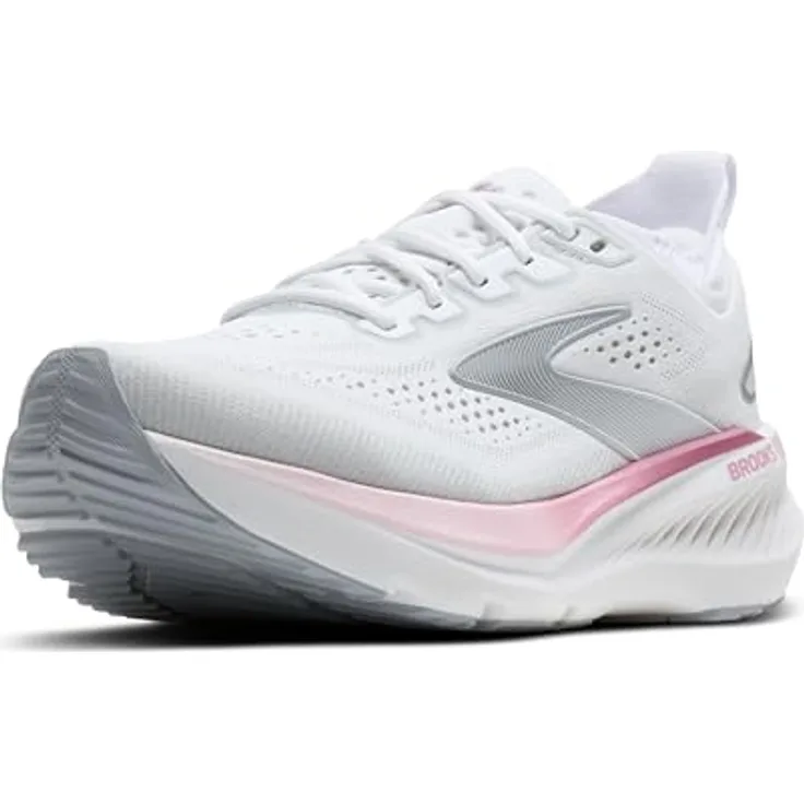 Brooks Adrenaline GTS 23, Damen Laufschuhe mit GuideRails™-Technologie, atmungsaktivem Strickmaterial und Dämpfung, ideal für Überpronierer, grau