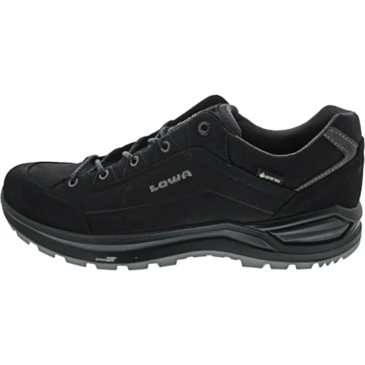LOWA RENEGADE EVO GTX LO, Wanderschuh für Herren, Schwarz/Graphit, VIBRAM RENVALE Sohle, LOWA DynaPU® Zwischensohle – Bild 1