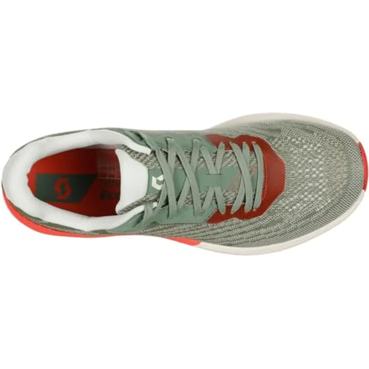 SCOTT Pursuit Damen Laufschuhe, besonders leichter Straßenlaufschuh in frost green/coral pink mit Karbonplatte und 8mm Sprengung, 225g – Bild 3