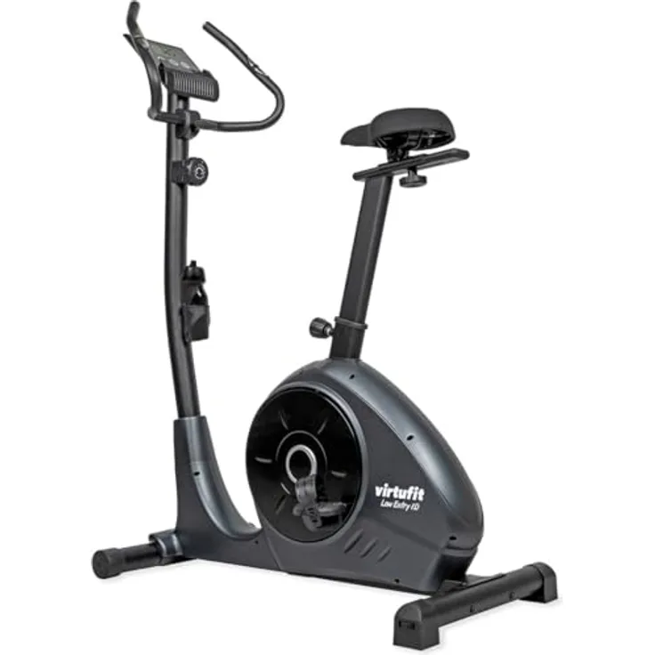 VirtuFit Ergometer Heimtrainer Fahrrad Low Entry Bike 1.0 - Klappbar, 150 kg Belastbar, für Senioren und Zuhause, in Schwarz