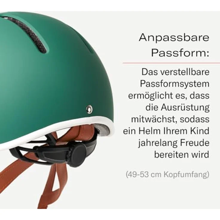 Thousand Jr. Velohelm, sicherheitszertifiziert für Radfahren und Skateboardfahren, verstellbares Dial-Fit-System, für Kopfumfang 49-53 cm, mit abnehmbaren reflektierenden Aufklebern – Bild 3