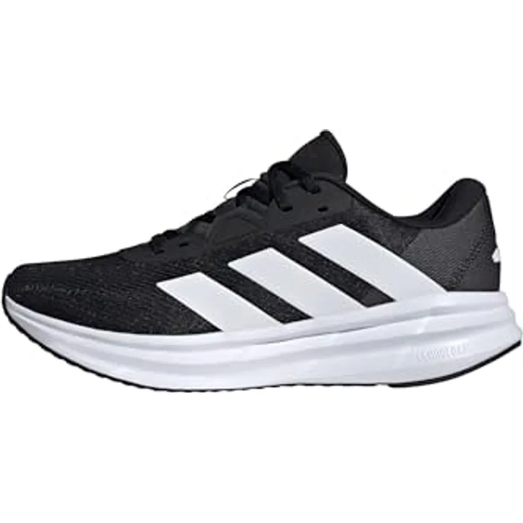 adidas Galaxy 7, Herren Laufschuhe, leicht und flexibel, cblack/ftwwht/carbon, Größe 45 1/3