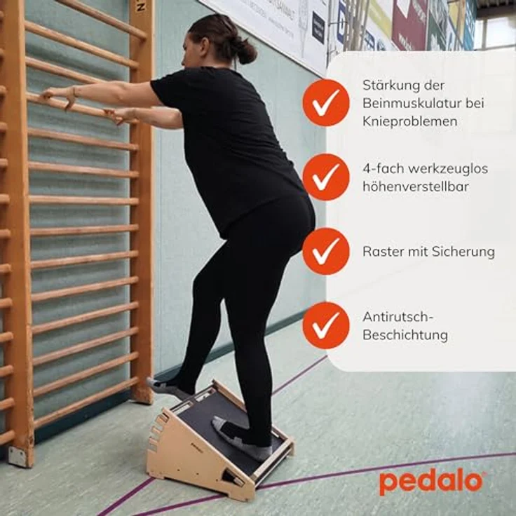 pedalo Kniefit Wadendehner Knietrainer Slant Board Fußtrainer Beintrainer Schrägbrett Patellasyndrom Rehabilitation Beinkraft Kniebeuge – Bild 3