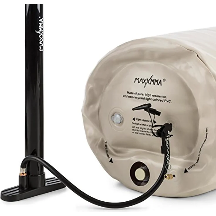 Klarfit Maxx MMA-A Boxsack, Uppercut-Bag mit innovativer Luft-Wasser Befüllung, bis 55 Liter, schwarz – Bild 3