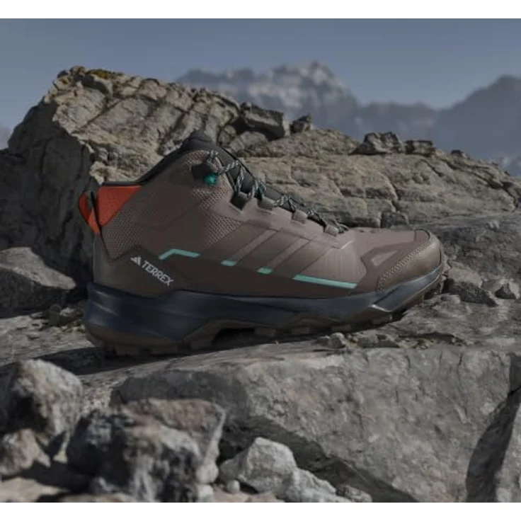 Adidas Terrex Skychaser AX5 Mid GTX Wanderstiefel, wasserdicht und atmungsaktiv, Trace Brown/Earth Strata/Semi Impact Orange, Größe 38 – Bild 2