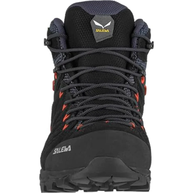 Salewa Alp Mate Mid WP, Herren Wanderschuhe, wasserdicht mit gummierter Zehenschutzkappe, Schwarz – Bild 6