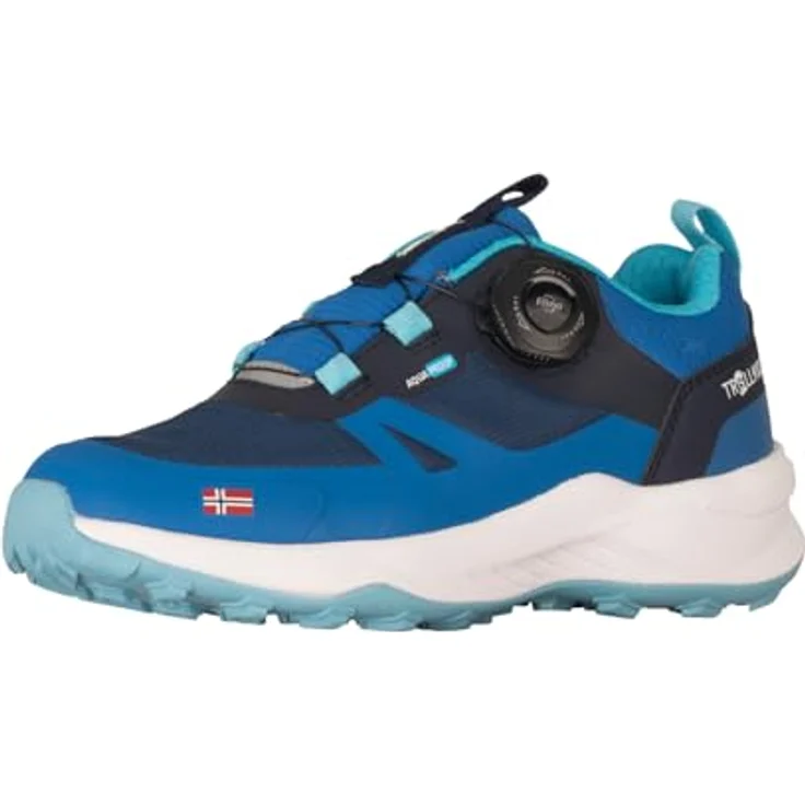 Trollkids Trollfjord Hiker Low XT, Wanderschuhe für Kinder, Harbor Blue/Aqua Haze, Gr. 28 EU – Bild 7