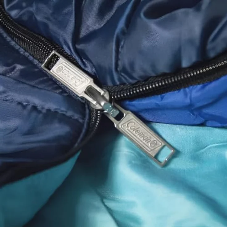 Coleman Mumien-Schlafsack, 208 cm, Kunstfaser mit Coletherm-Füllung, Komforttemperatur 9°C, schnell trocknend, innenliegende Tasche – Bild 9