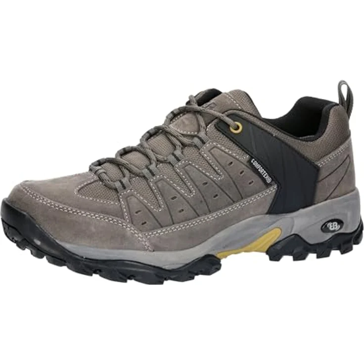 Brütting Mount Pinos Low Herren Wanderschuhe, braun, mit Comfortex-Klimamembrane, auswechselbarer Ortholite Einlegesohle und rutschfester Gummilaufsohle, Größe 44 – Bild 1