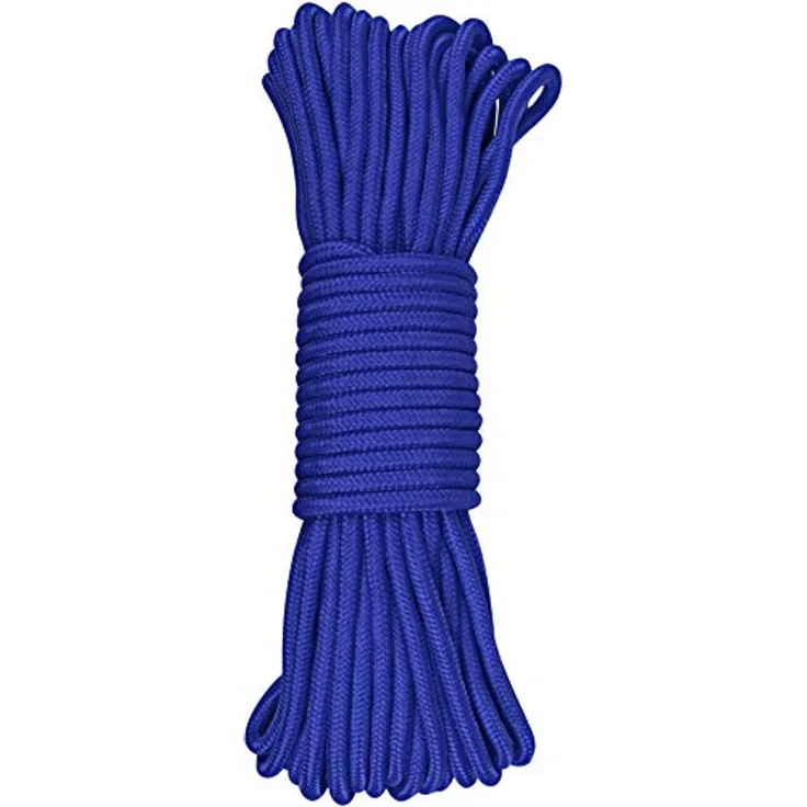 normani Stabiles Polypropylen-Seil, 5mm/60m, belastbar bis 250 kg, blau, abriebfest und wasserabweisend – Bild 2
