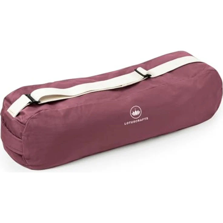Lotuscrafts® Yogatasche PUNE, Bio-Baumwolle, Fair & Ökologisch, für Yogamatte bis 65 cm, mit Extra Fach, 72 x 18 x 15 cm – Bild 1