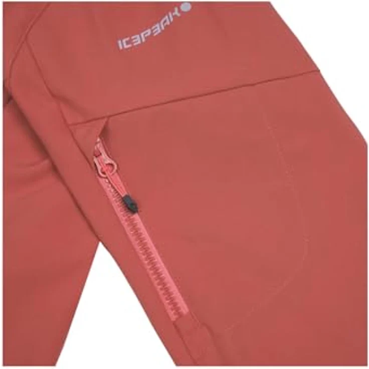 Icepeak ICEPEAK BATHGATE, Softshelljacke für Damen, rot, winddicht und schnelltrocknend mit elastischem Saum – Bild 7