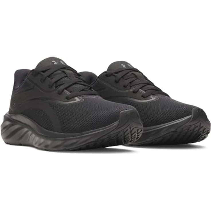 Under Armour UA Ascend Laufschuhe, Herren Modell mit Charged Dämpfungssystem, Schwarz, Schuhgröße 47 EU – Bild 3