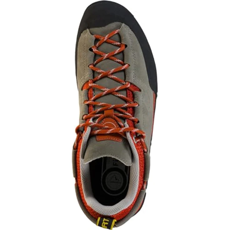 La Sportiva Boulder X, Zustiegsschuhe mit griffiger Vibram-Sohle und schlagdämpfender EVA-Zwischensohle, clay/saffron, EU 40 – Bild 5