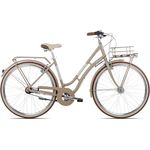 Maxim La Vita Nexus Damenfahrrad 28 Zoll 7 Gang Citybike aus Aluminium, beige, Rahmengröße: 45 cm