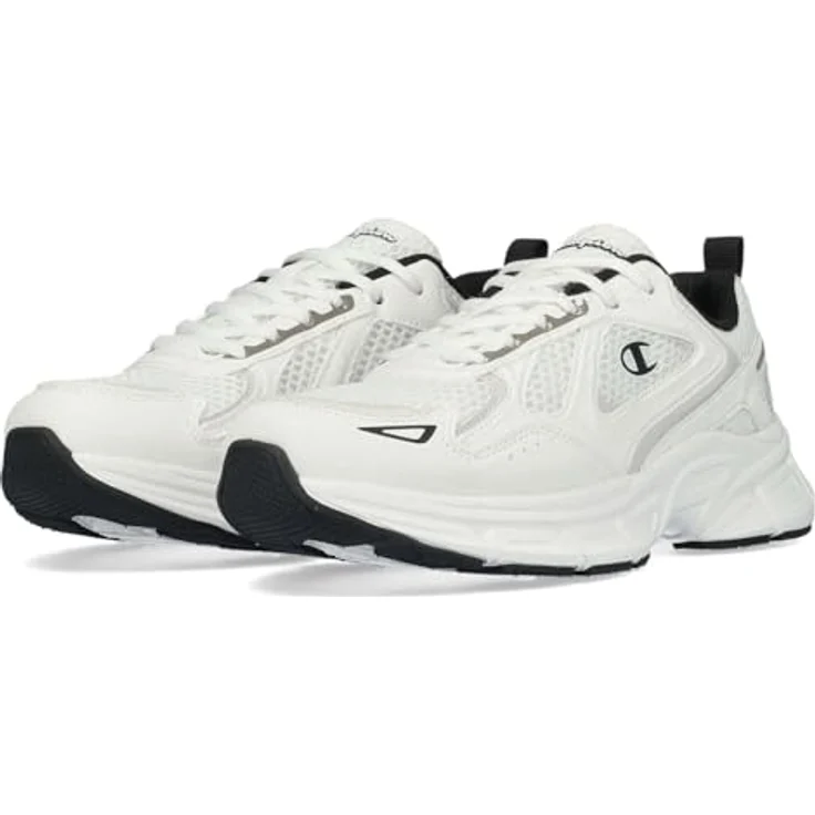 Champion RT25 Mesh, Laufschuhe mit Dämpfungseigenschaften, Low-Cut, Weiß/Silber/Nero, Größe EU 44,5 – Bild 2