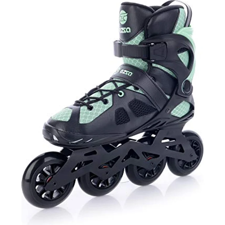 Tempish Ezza Lady 90 Inline Skates, Schwarz mit grünen Akzenten, perfekte Unterstützung und hohe Geschwindigkeit – Bild 9
