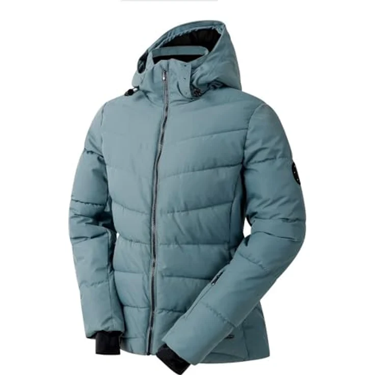 Regatta Dare 2b Glacier Skijacke Damen, wasserdicht und atmungsaktiv, in Element Grey, Größe 44, mit Swarovski-Kristallen und hochwärmender Wattierung – Bild 6