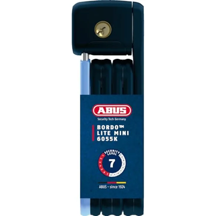 Abus Bordo Faltschloss, 60 cm, flexibel und leicht, Schwarz