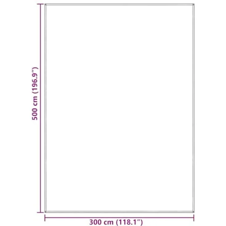 vidaXL Zeltteppich Blau und Grau, 500 x 300 cm, wetterfestes Polyethylen für Outdoor-Aktivitäten – Bild 3