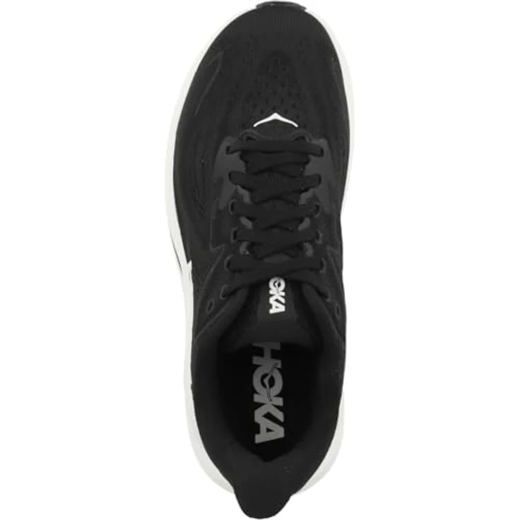 Hoka Clifton 10 Damen Laufschuh, leichtgewichtig mit optimaler Dämpfung, atmungsaktivem Obermaterial und verstärkter Ferse, Schwarz, Größe 4 – Bild 2