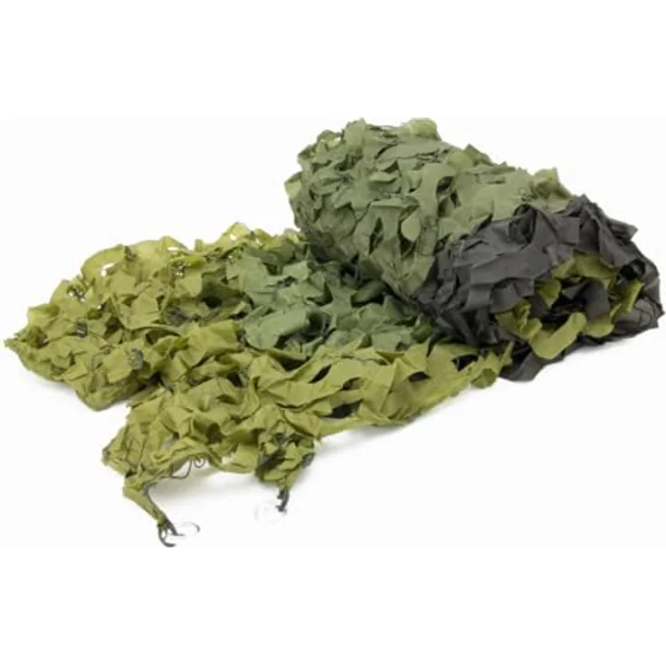MFH Tarnnetz 2x3m Oliv, 100% Polyester, leichtes Gewicht von 530g, inklusive PVC-Beutel