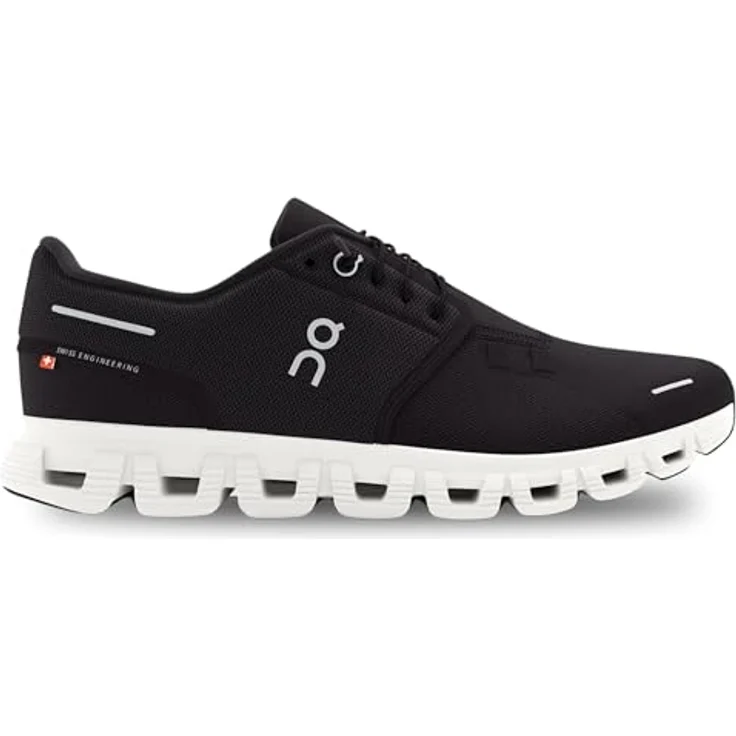 On Running Cloud 6, Herren Laufschuhe mit CloudTec®-Dämpfung und Speedboard®, Schwarz-Weiß, Größe 41 – Bild 1