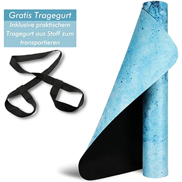 CASAFIT Casa Fit Premium Yogamatte, Rutschfeste Fitnessmatte, Extra-dick und langlebig, Ideal für Yoga, Pilates und Gymnastik – Bild 3