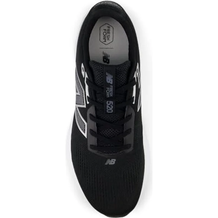 New Balance Fresh Foam 520 v9, Herren Laufschuhe mit Dämpfung und atmungsaktivem Obermaterial, Schwarz (43) – Bild 5