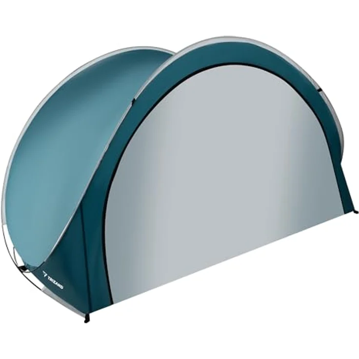 Trizand Strandzelt, halboffen mit Pop-up-Design, für 3 Personen, blau/weiß, 1.35 kg – Bild 5
