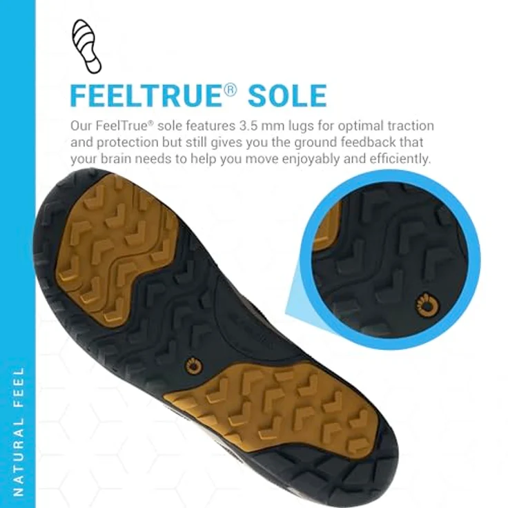 Xero Shoes Mesa Trail II, Herren Laufschuhe, atmungsaktive Barfussschuhe für Trailrunning, Größe 44, grau – Bild 5