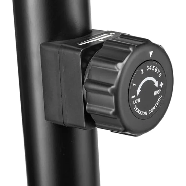 Gymtek Magnetischer Heimtrainer, Fahrrad für Zuhause - bis 135kg - 8 Widerstandsstufen, 9kg Schwungmasse - LCD Display - für Home Gym Fitness – Bild 4