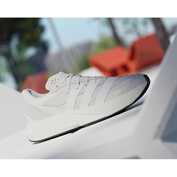 Adidas Lightblaze, Laufschuhe mit Lightstrike-Technologie und atmungsaktivem Obermaterial, Crywht/Ftwwht/Greone, Größe 42 – Bild 4