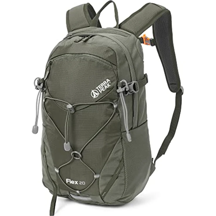 Terra Peak® Premium Wanderrucksack FLEX 20, 20L, wasserdicht, Daypack, olivegrün mit Hüftgurt und Rückenbelüftung – Bild 1