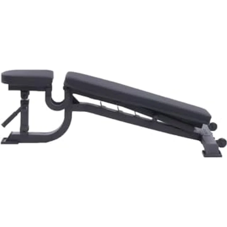 Atletica B2 Hantelbank verstellbar | Trainingsbank mit Incline, Decline und Negativ Funktion | Hochwertiges Leather Material, Schwarz – Bild 5
