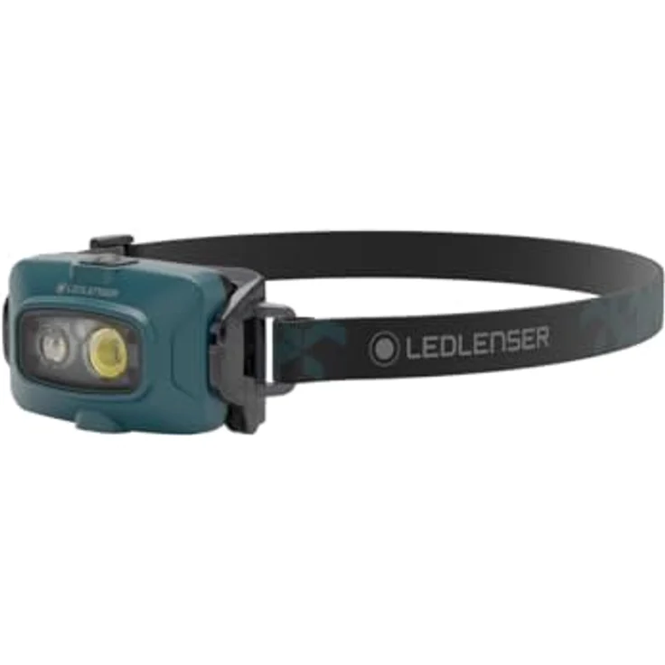 Ledlenser HF4R Core, wiederaufladbare Stirnlampe mit 500 Lumen, IP68 wasserdicht, Teal Green, mit Rotlicht und USB-C-Ladung – Bild 1
