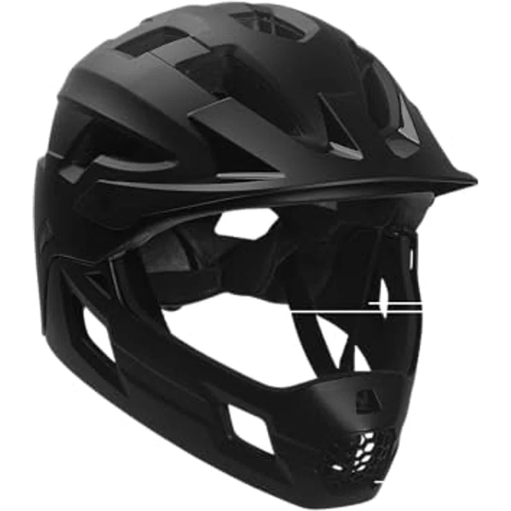 Crazy Safety Titan Fullface, Velohelm mit maximalem Schutz, 54 - 57 cm, innovatives Design und optimaler Komfort – Bild 4