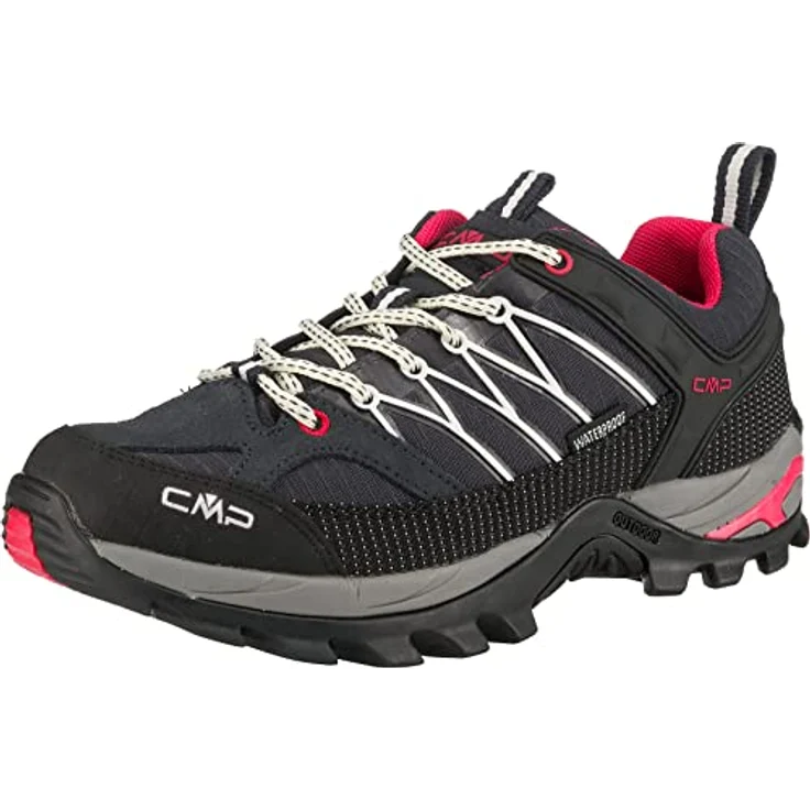 Campagnolo CMP Rigel Low, Damen Wanderschuh, Schwarz, Größe 41, Mesh-Obermaterial, Schnürer, Gummi-Sohle – Bild 1
