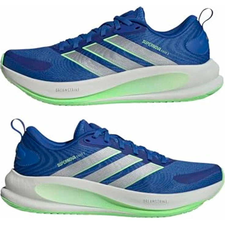 adidas Supernova Ease 2, Laufschuhe für Herren mit Dreamstrike Zwischensohle und Gummiaußensohle, grau mit Printdetails – Bild 8