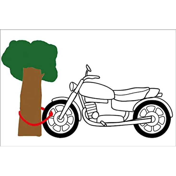 Point Security Plus Fahrradschloss Reflex-Kettenschloss RKS 140, 1,4 m extra lange Vierkantkette aus gehärtetem Stahl, schwenkbares Kabeloberteil – Bild 4
