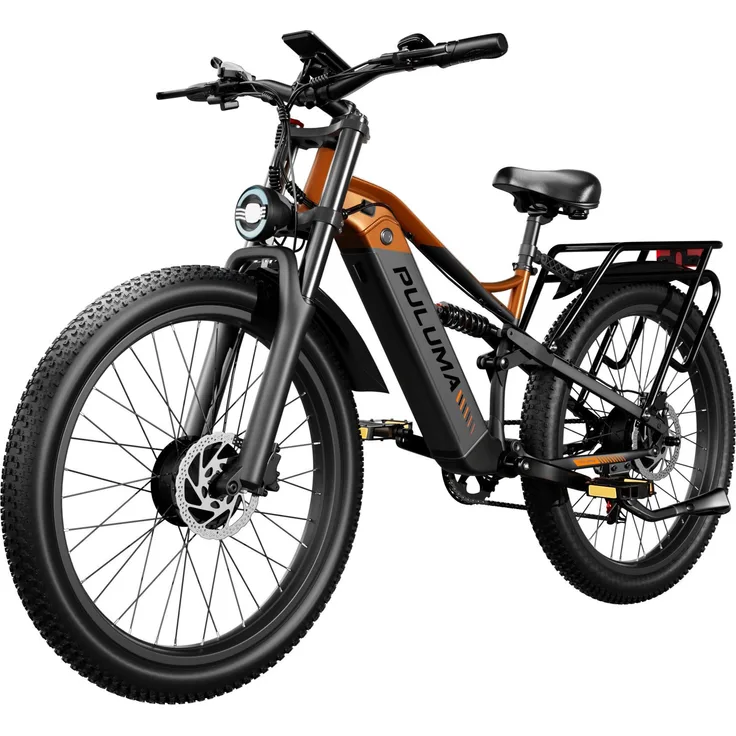 PIXAR PE86PRO, 26 Zoll vollgefedertes Fat-E-Bike mit 250W Motor, 20Ah Samsung-Akku, hydraulischen Bremsen und Shimano 7-Gang-Schaltung