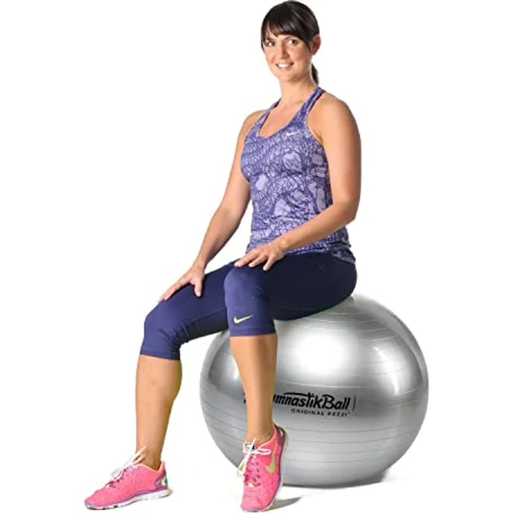 Original Pezzi Pezziball Standard 53 cm m. Ballschale Kombi Gymnastikball Anthra – Bild 3